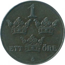 Швеция 1 эре 1947 год