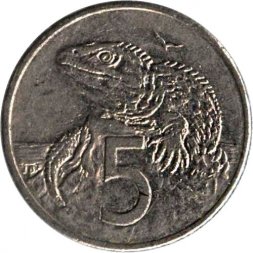 Новая Зеландия 5 центов 1989 год