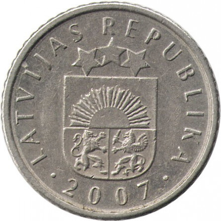 Латвия 50 сантимов 2007 год