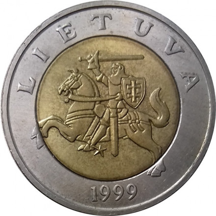 Литва 5 лит 1999 год