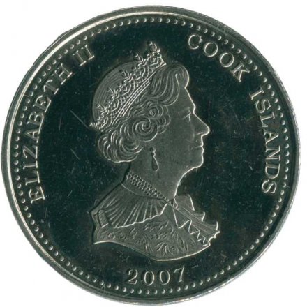 Острова Кука 1 доллар 2007 год - Дом Нельсона