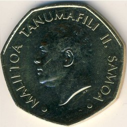 Монета Самоа 1 тала 2006 год - Малитоа Танумафили II