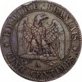 Франция 5 сантимов 1857 год (A)