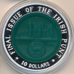 Монета Фиджи 10 долларов 2002 год