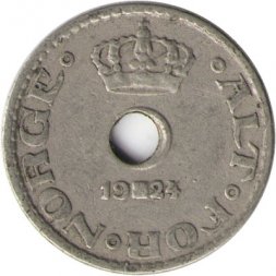 Норвегия 10 эре 1924 год