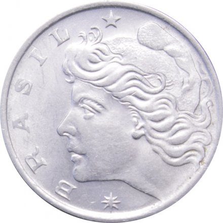 Бразилия 10 сентаво 1976 год