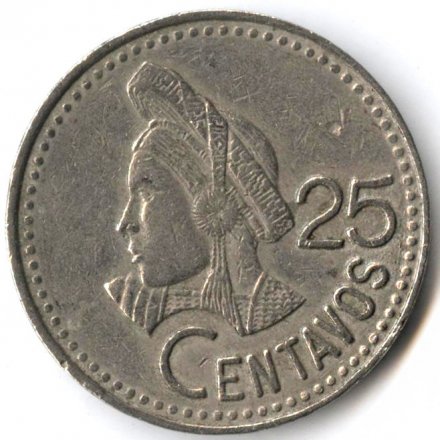 Гватемала 25 сентаво 1979 год