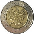 Польша 5 злотых 2010 год