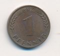 ФРГ 1 пфенниг 1968 год (G)