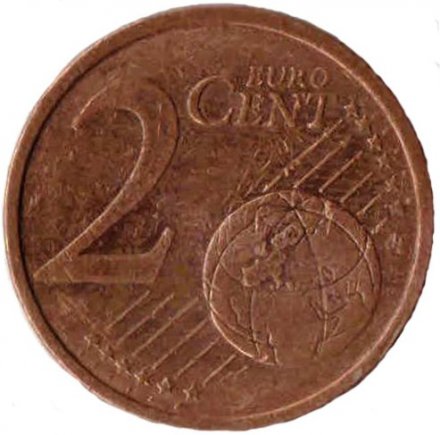 Германия 2 цента 2009 год (F)