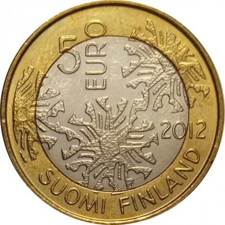 Финляндия 5 евро 2012 год - Северная природа - Зима