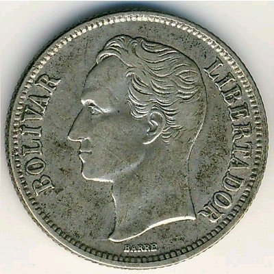 Венесуэла 1 боливар 1954 год - Симон Боливар