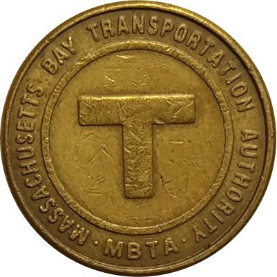 Транспортный жетон США Массачусетс