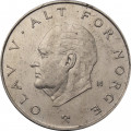 Норвегия 1 крона 1975 год - Король Улаф V