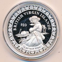 Виргинские острова 20 долларов 2000 год