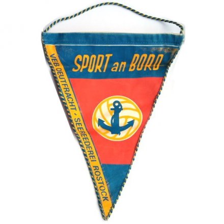 Вымпел Спорт на борту (Sport an bord. VEB Deutfracht/Seereederei, Rostock)