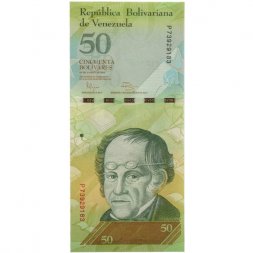 Венесуэла 50 боливаров 2012 год -  UNC