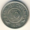 Гайана 10 центов 1978 год