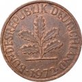 ФРГ 2 пфеннига 1972 год (G)