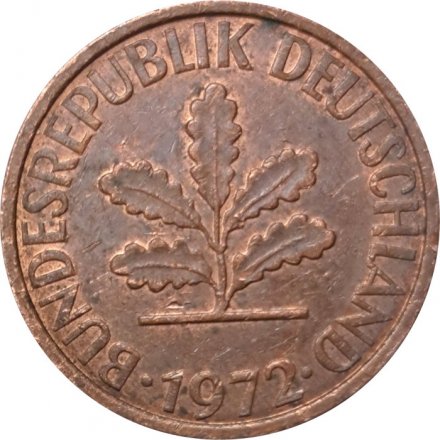 ФРГ 2 пфеннига 1972 год (G)