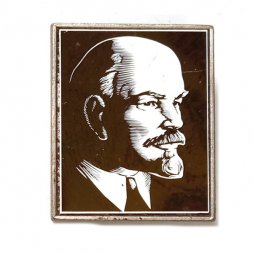 Значок В.И. Ленин. Профиль вправо, зеркальный