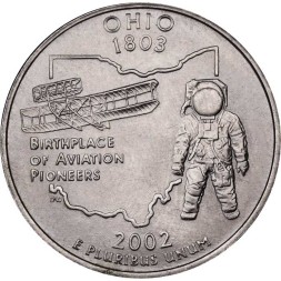 США 25 центов 2002 год - Штат Огайо (D)