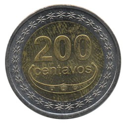 Монета Восточный Тимор 200 сентаво 2017 год