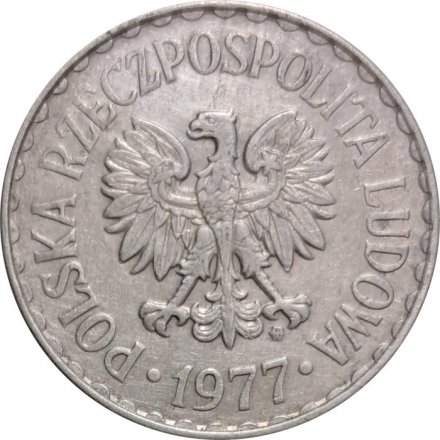 Польша 1 злотый 1977 год