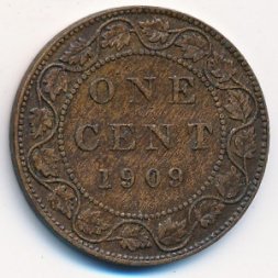 Канада 1 цент 1909 год
