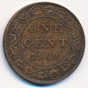 Канада 1 цент 1909 год