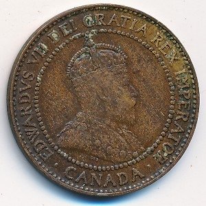Канада 1 цент 1909 год