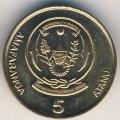 Руанда 5 франков 2003 год