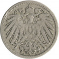 Германия 5 пфеннигов 1890 год (A)