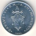 Ватикан 5 лир 1974 год