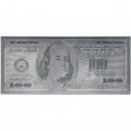 Сувенирная банкнота США 100 долларов (серебро) - UNC