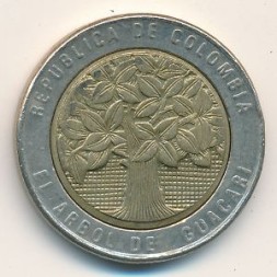 Колумбия 500 песо 2007 год
