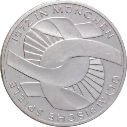 ФРГ 10 марок 1972 год - XX летние Олимпийские Игры в Мюнхене 1972 (Узел) (G)