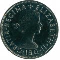 Великобритания 1/2 кроны 1970 год