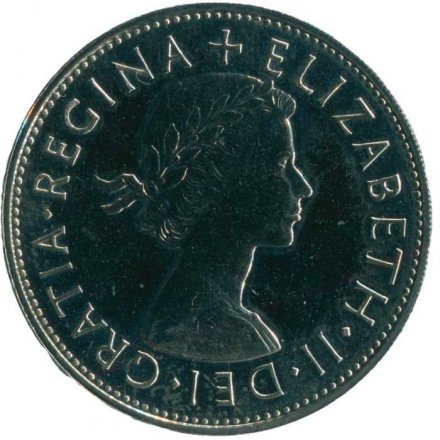 Великобритания 1/2 кроны 1970 год