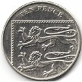 Великобритания 10 пенсов 2015 год (IRB)