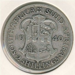ЮАР 2 шиллинга 1940 год