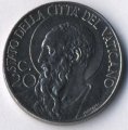 Ватикан 20 чентезимо 1941 год Папа Пий XI