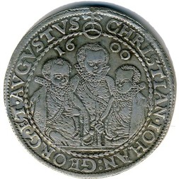Монета Саксония 1 талер 1600 год
