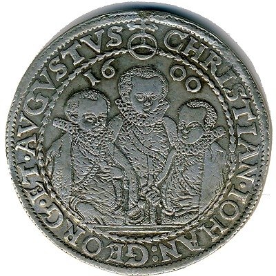 Саксония 1 талер 1600 год