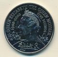 Великобритания 5 фунтов 2000 год - 100 лет со дня рождения Королевы - Матери (медь-никель)