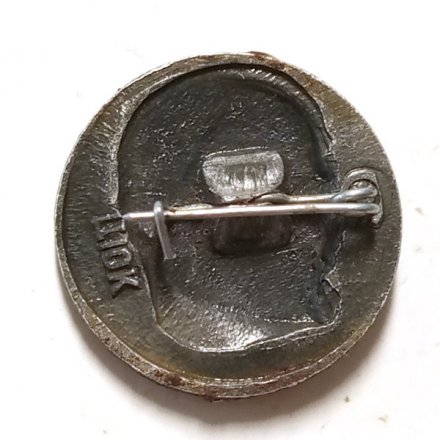 Значок В.И. Ленин, круглый