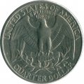 США 25 центов (1/4 доллара) 1987 год - Джордж Вашингтон (D)