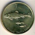 Словения 1 толар 2004 год - Мраморная форель