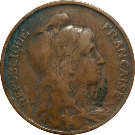 Франция 10 сантимов 1900 год