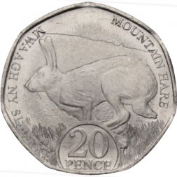 Остров Мэн 20 пенсов 2023 год - UNC